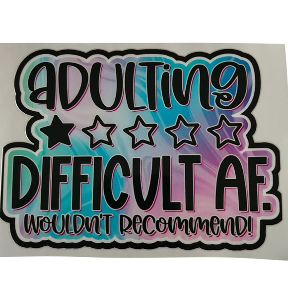 Other - Adulting Cup Decal